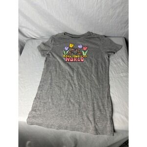 Aeropostale Gray T Shirt Graphic Ants Tulips Make Your Own World Kids S